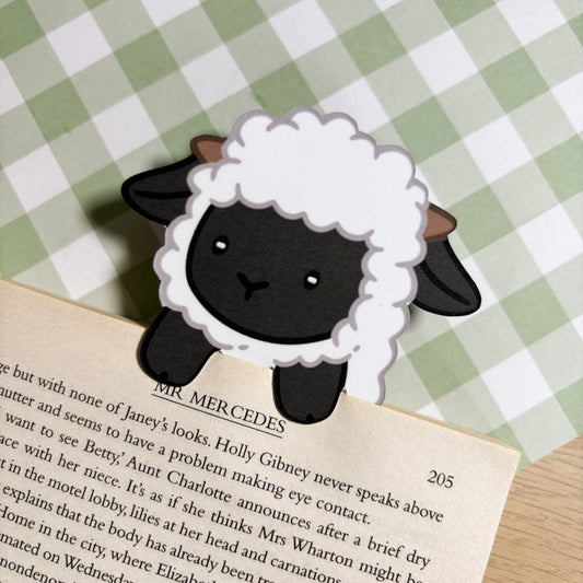 Valais Black Nose Sheep Peeking Bookmark