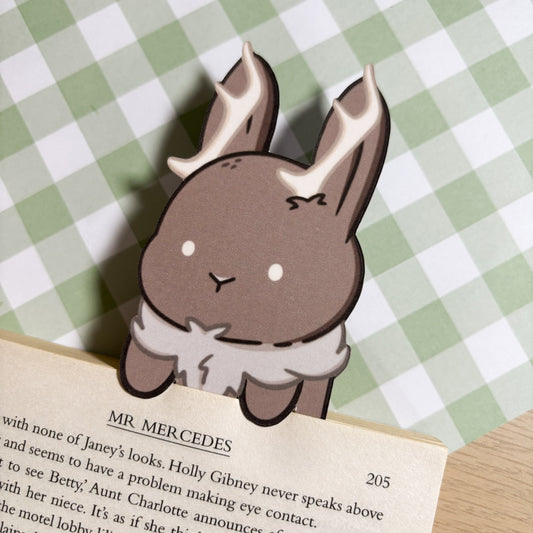 Jackalope Peeking Bookmark