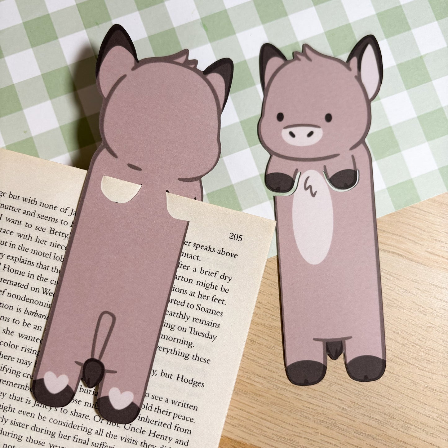 Donkey Peeking Bookmark