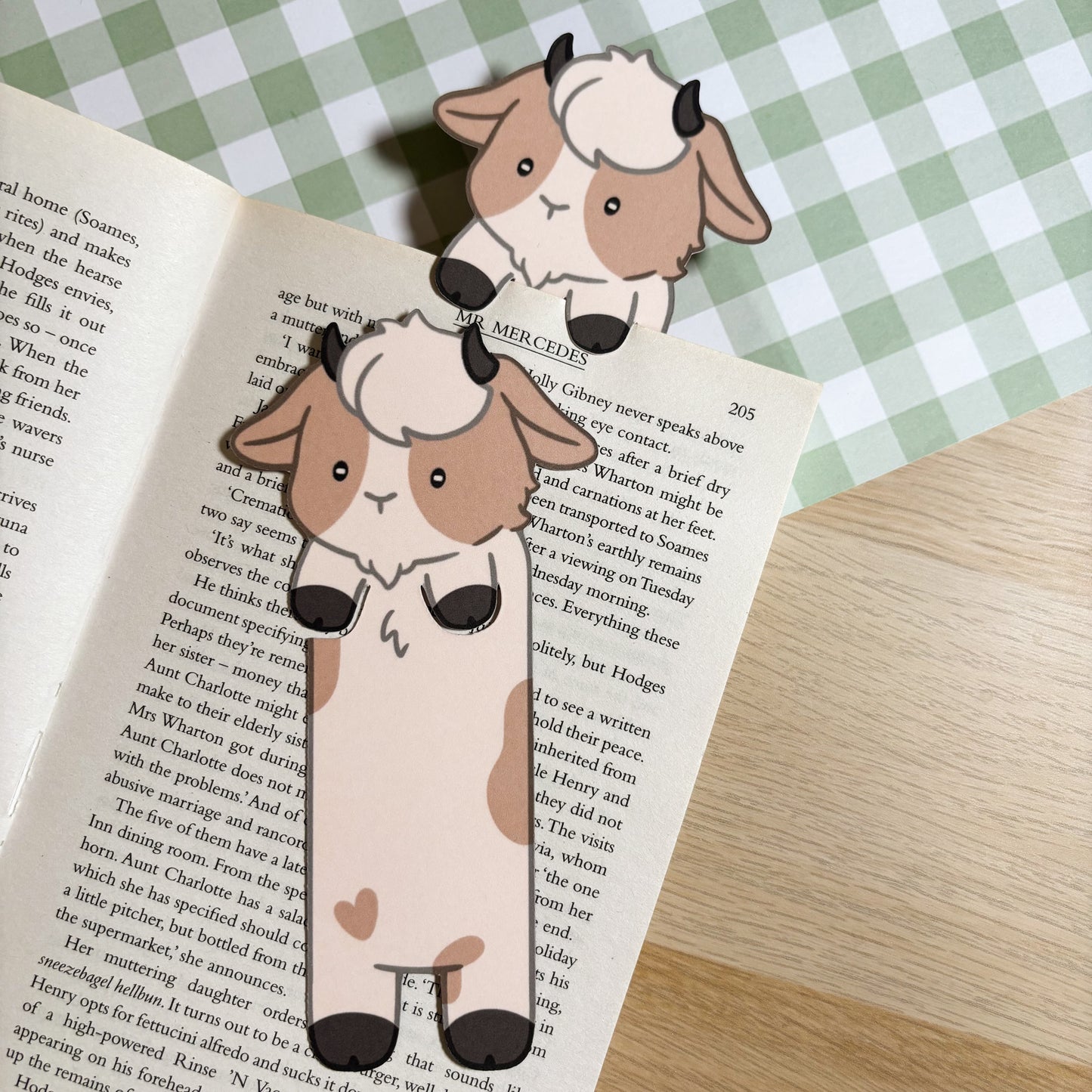 Goat Peeking Bookmark