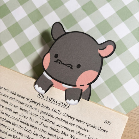 Hippo Peeking Bookmark