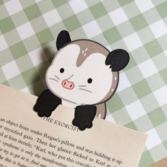 Opossum Peeking Bookmark