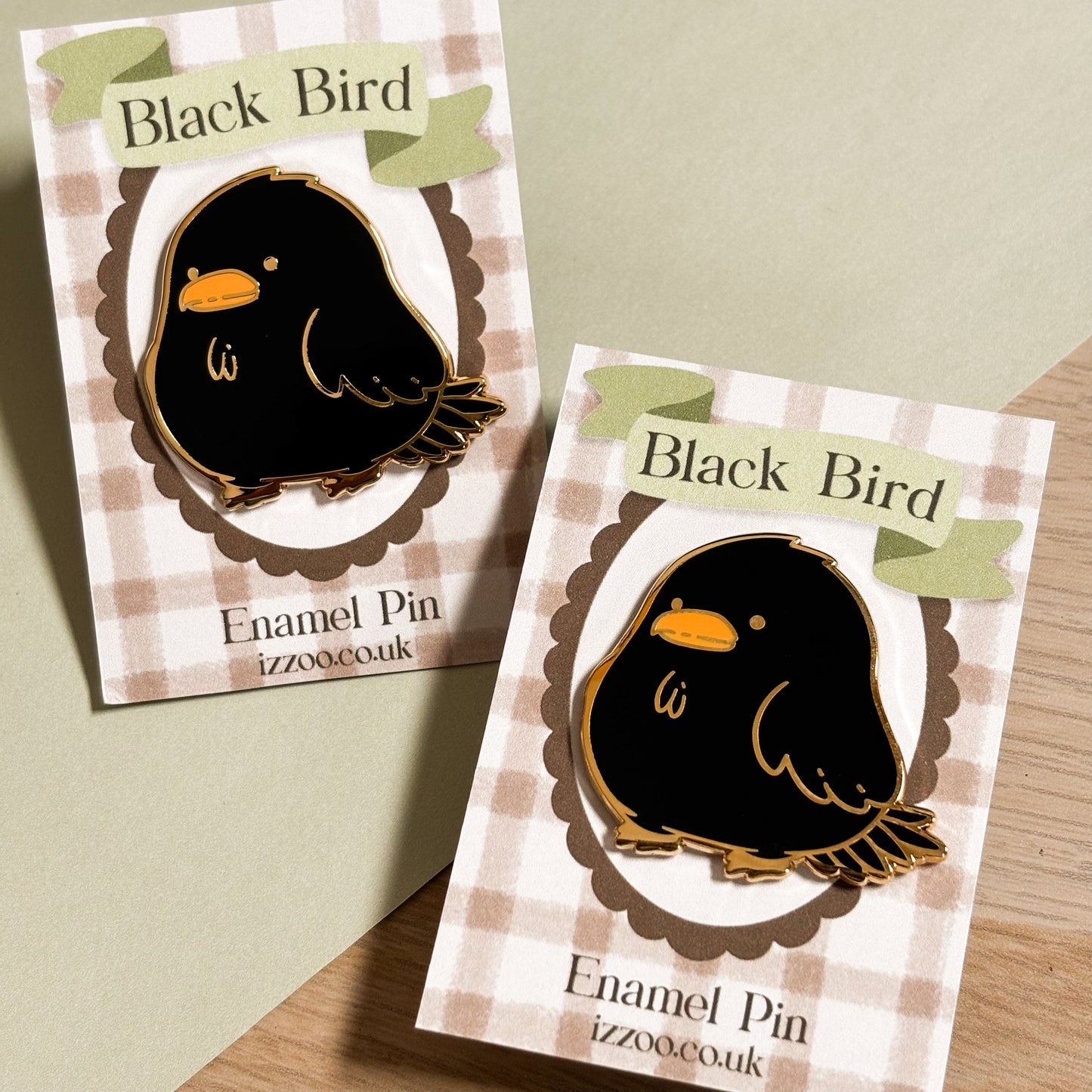 Black Bird Enamel Pin