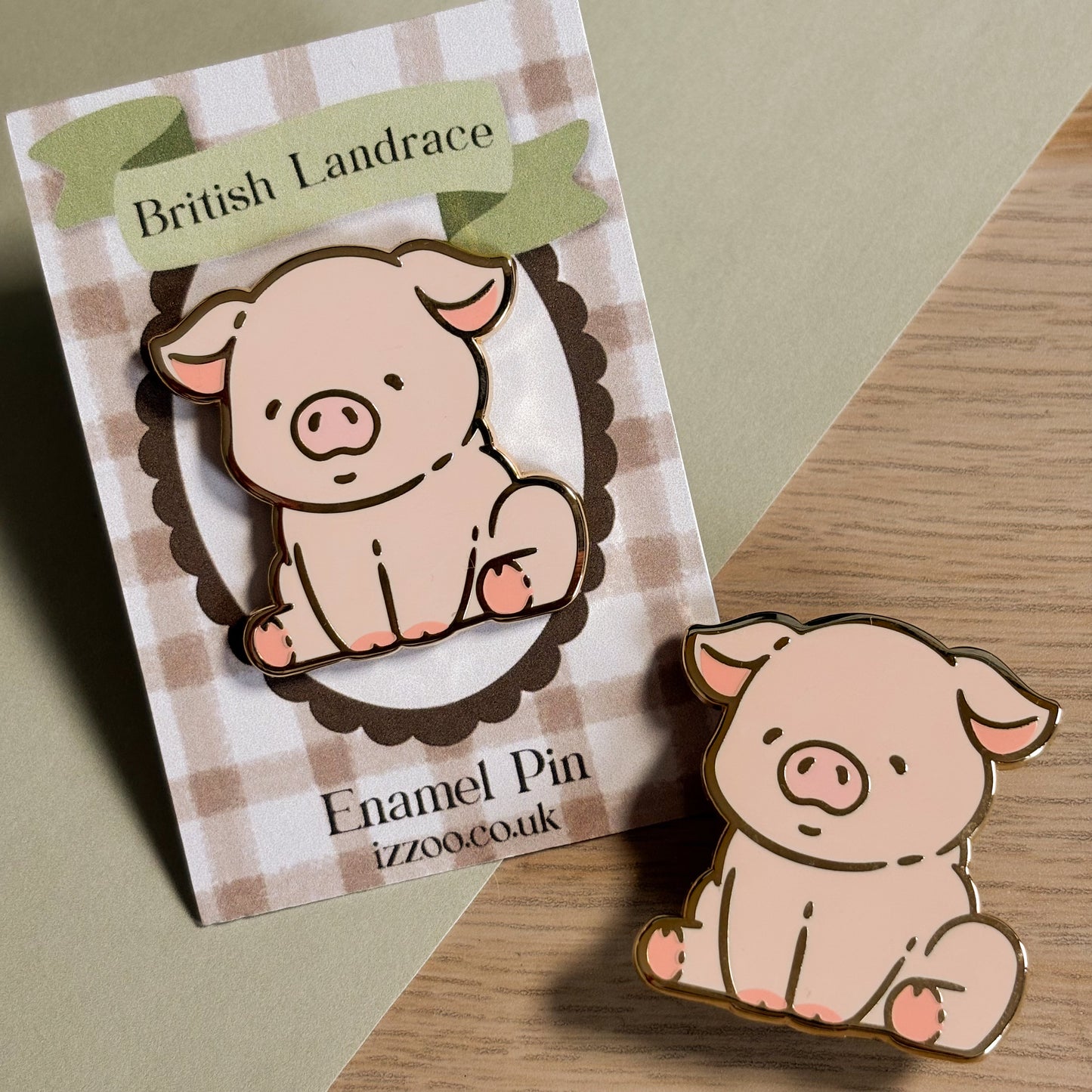 Pink Pig Enamel Pin