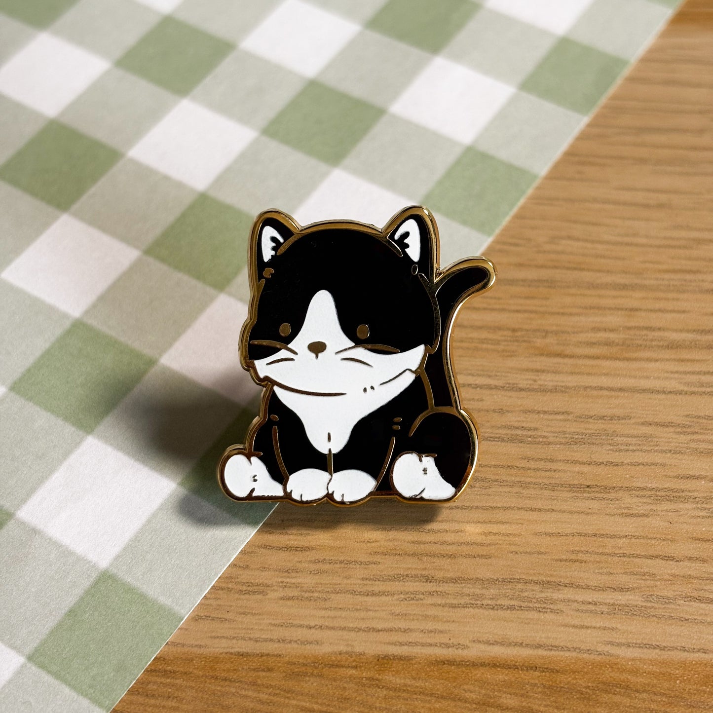 Tuxedo Cat Enamel Pin