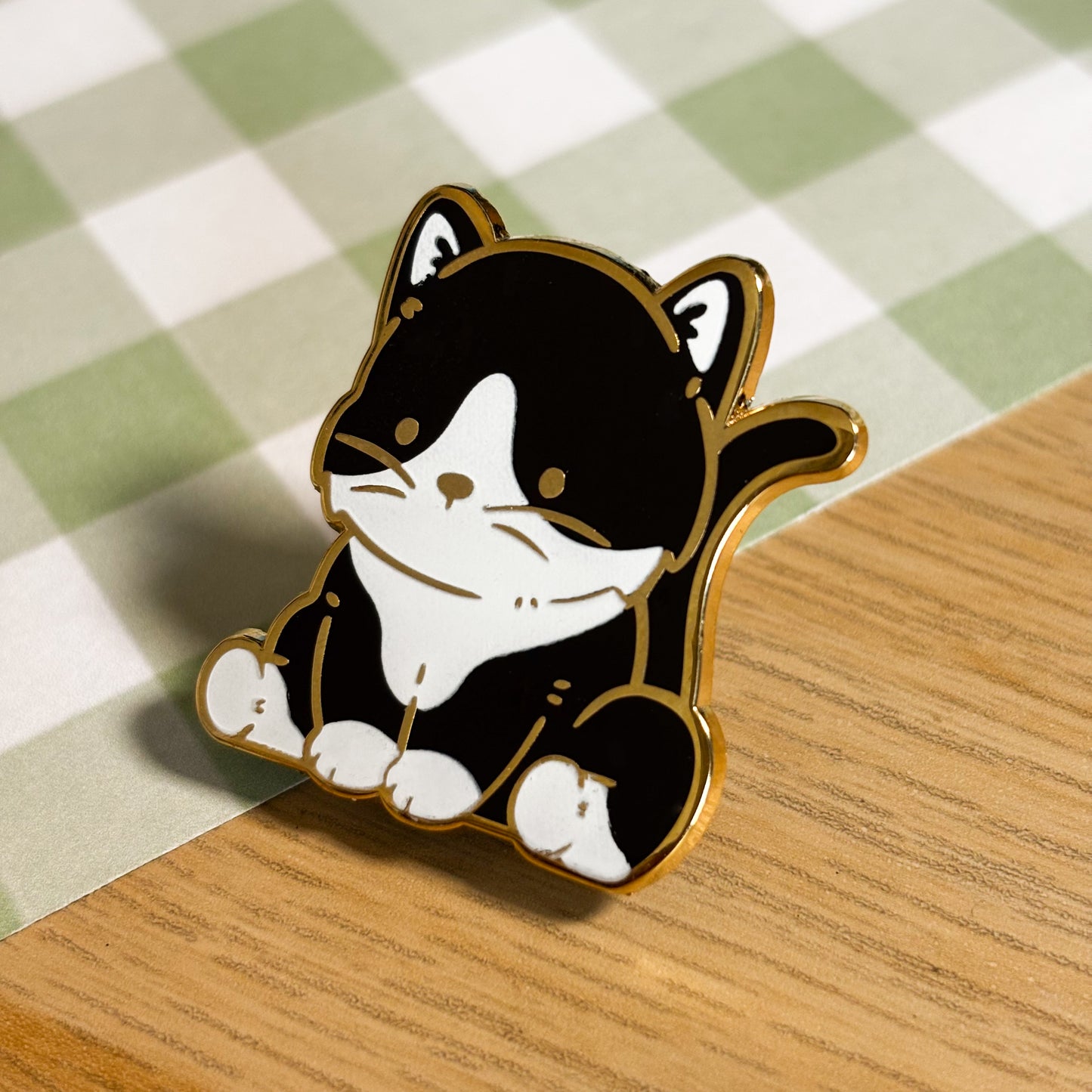Tuxedo Cat Enamel Pin