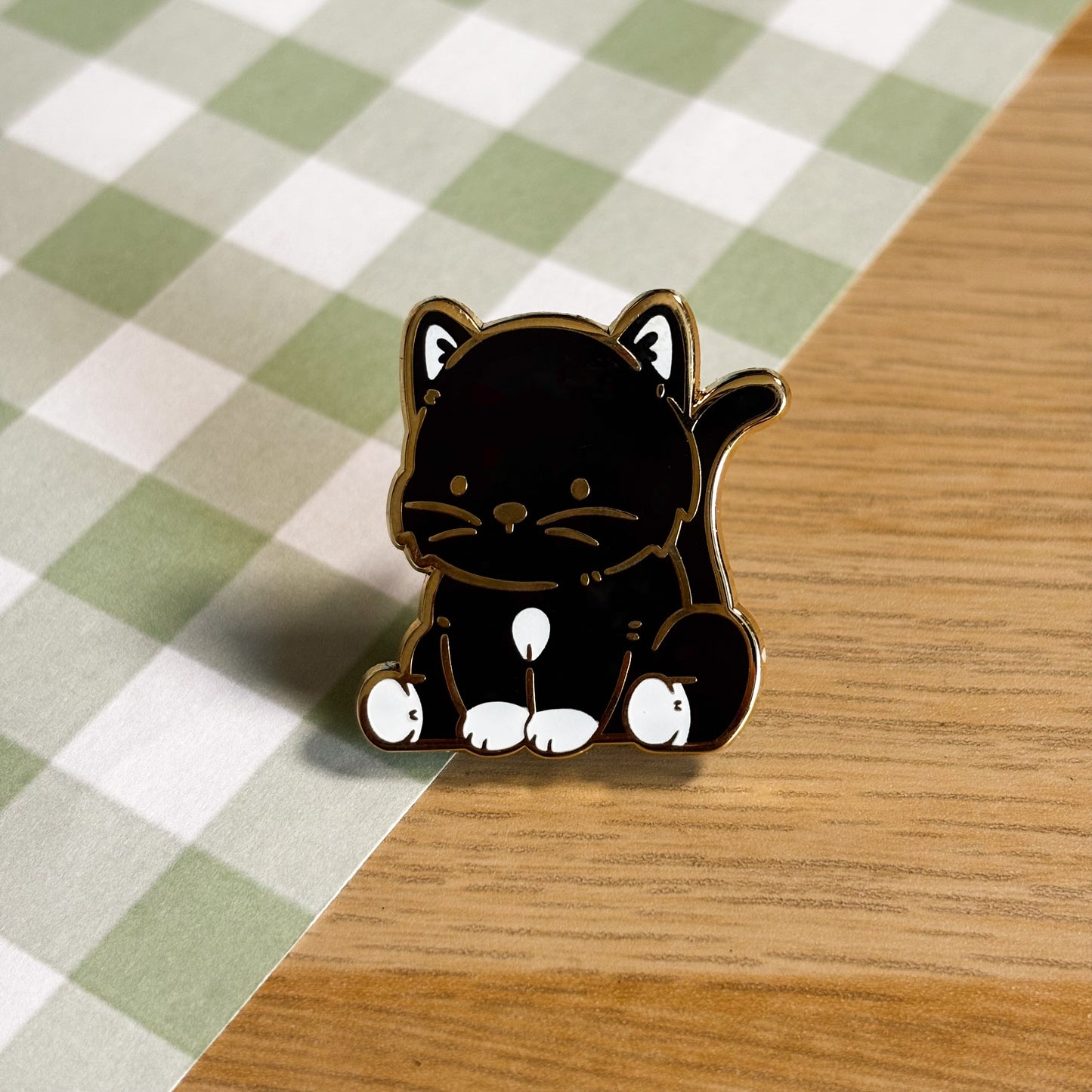 Tuxedo Cat Enamel Pin