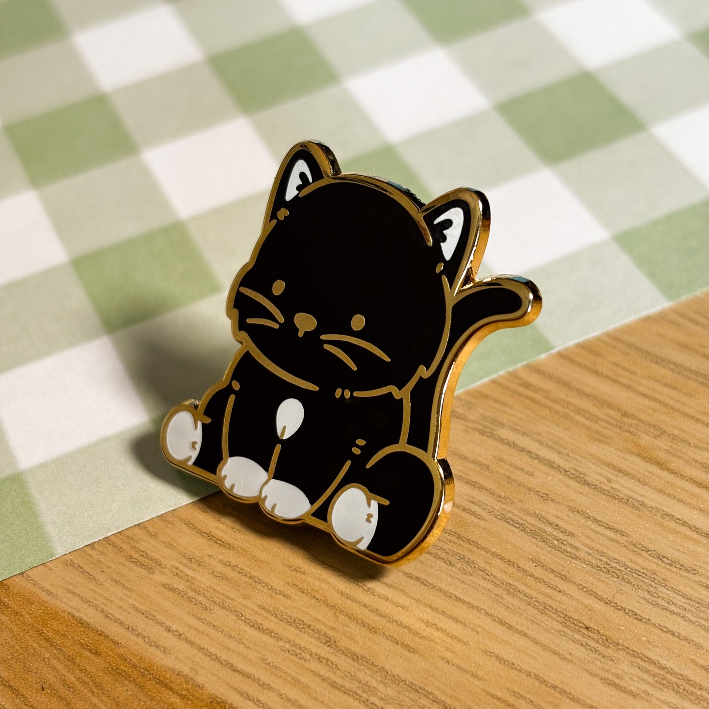 Tuxedo Cat Enamel Pin
