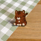 Brown Benagal Cat Enamel Pin