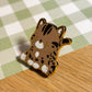 Silver Benagal Cat Enamel Pin