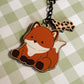 Fox Wooden Keychain