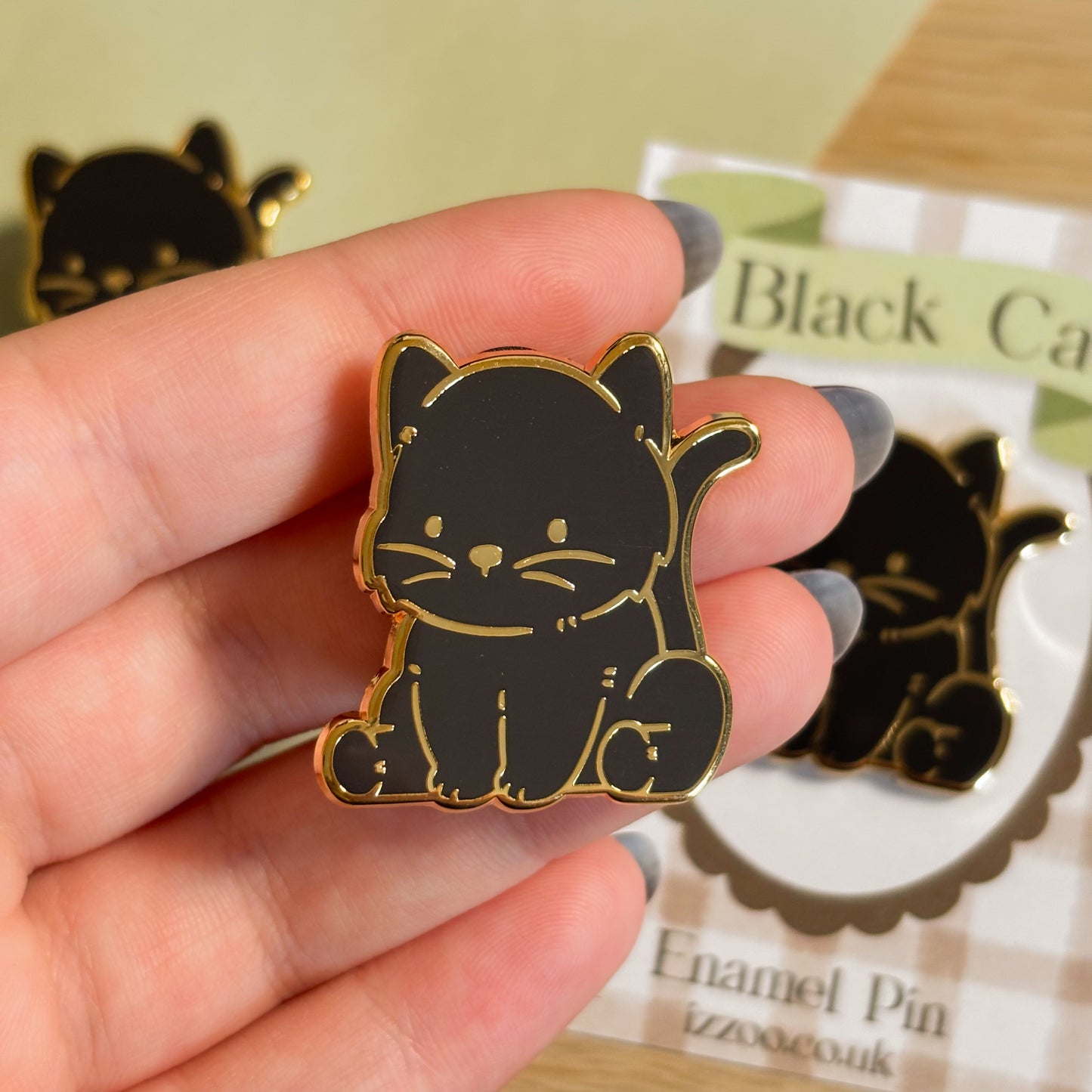 Black Cat Enamel Pin