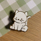 White Cat Enamel Pin