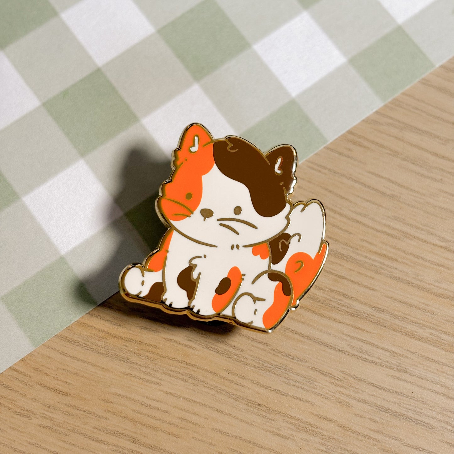 Calico Cat Enamel Pin