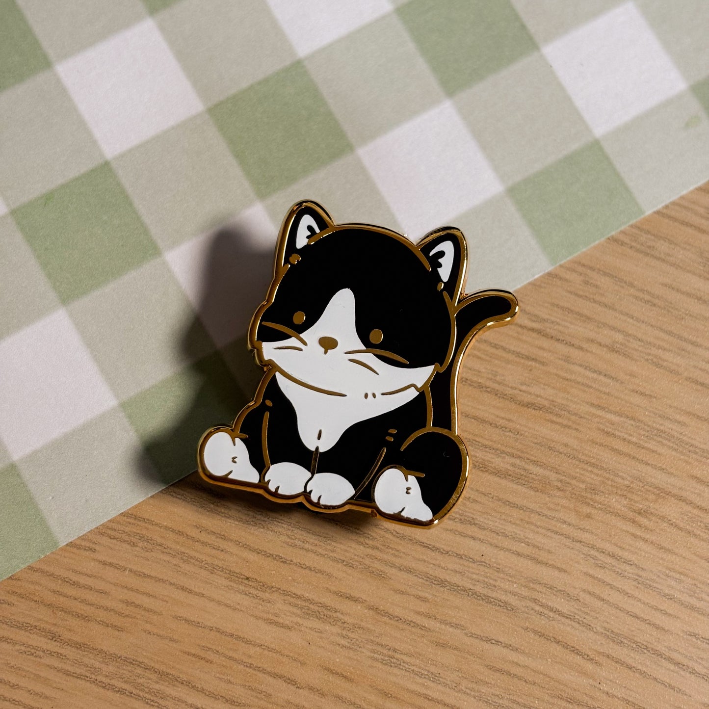 Tuxedo Cat Enamel Pin