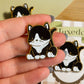 Tuxedo Cat Enamel Pin