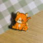 Orange Tabby Cat Enamel Pin