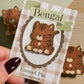 Brown Benagal Cat Enamel Pin
