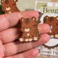 Brown Benagal Cat Enamel Pin