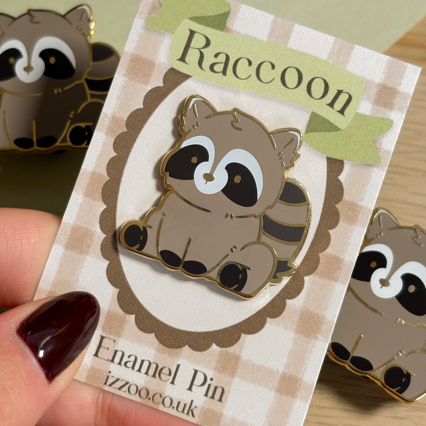 Racoon Enamel Pin