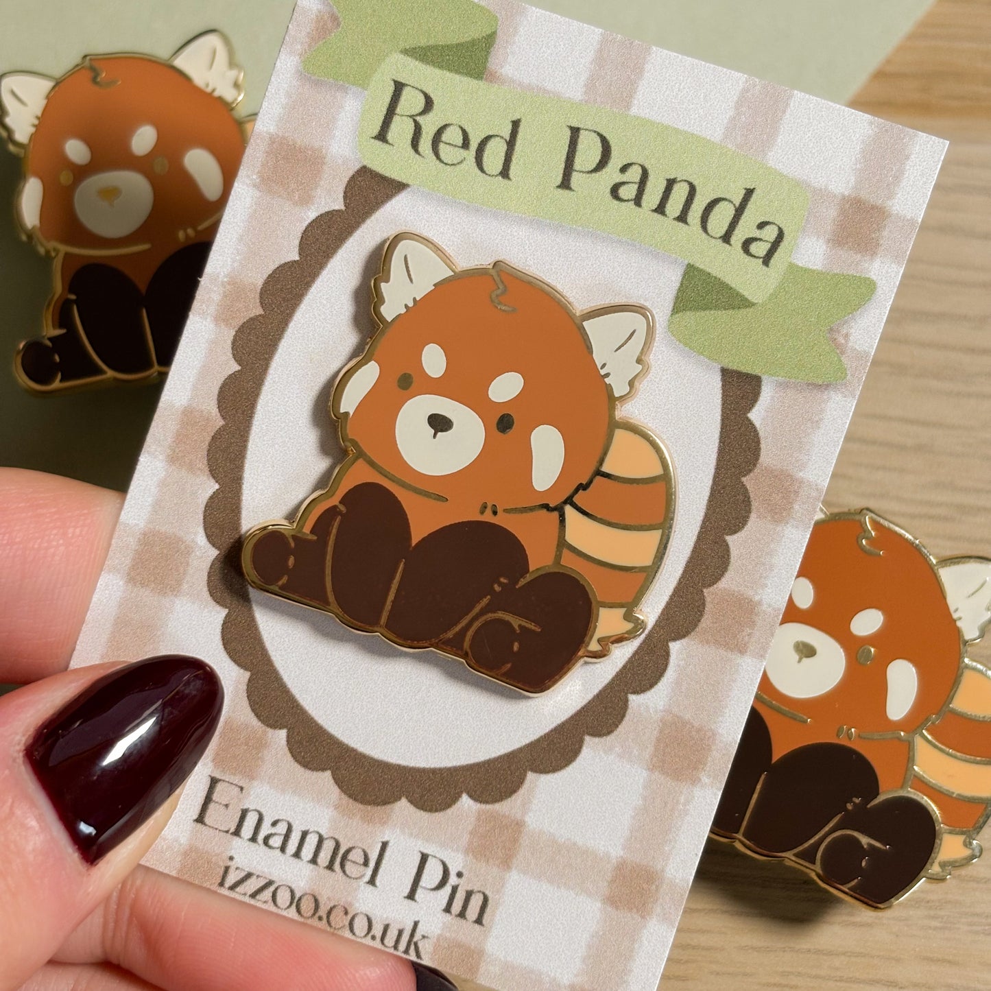 Red Panda Enamel Pin