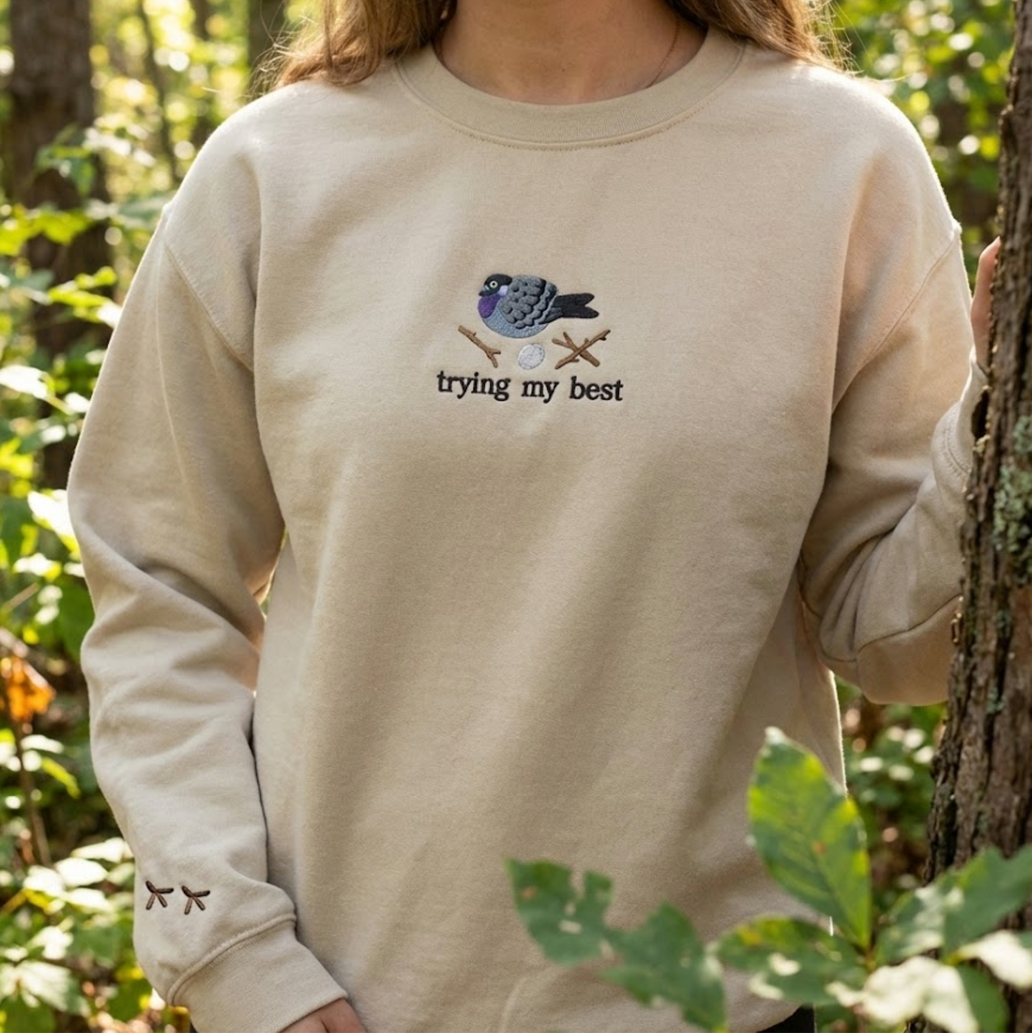 Trying My Best - Pigeon Sweatshirt