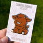 Highland Cow Enamel Pin