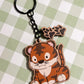 Tiger Wooden Keychain