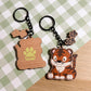 Tiger Wooden Keychain