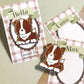 Personalised Border Collie Enamel Pin - Named Backing Card