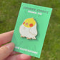 Lutino Cockatiel Enamel Pin