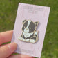 Black Border Collie Enamel Pin
