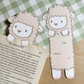 White Sheep Peeking Bookmark